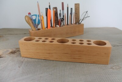 Beech Wood Desk Organizer, Desk Caddy