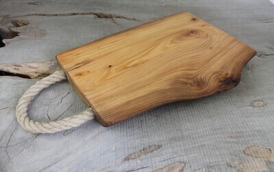 Solid Elm Cutting Board, Wooden Serving Board