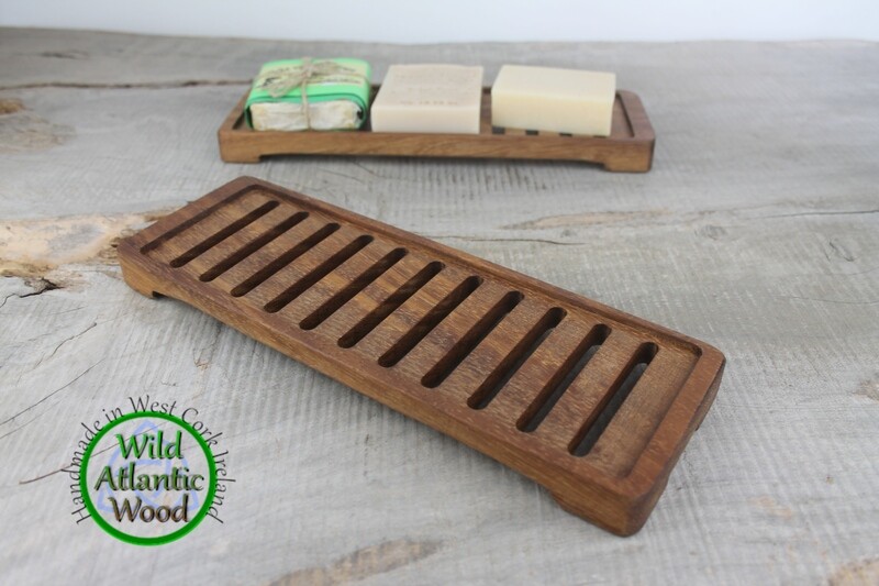 Large Teak Wood Soap Dish