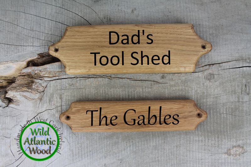 Personalized Oak Wood Signs