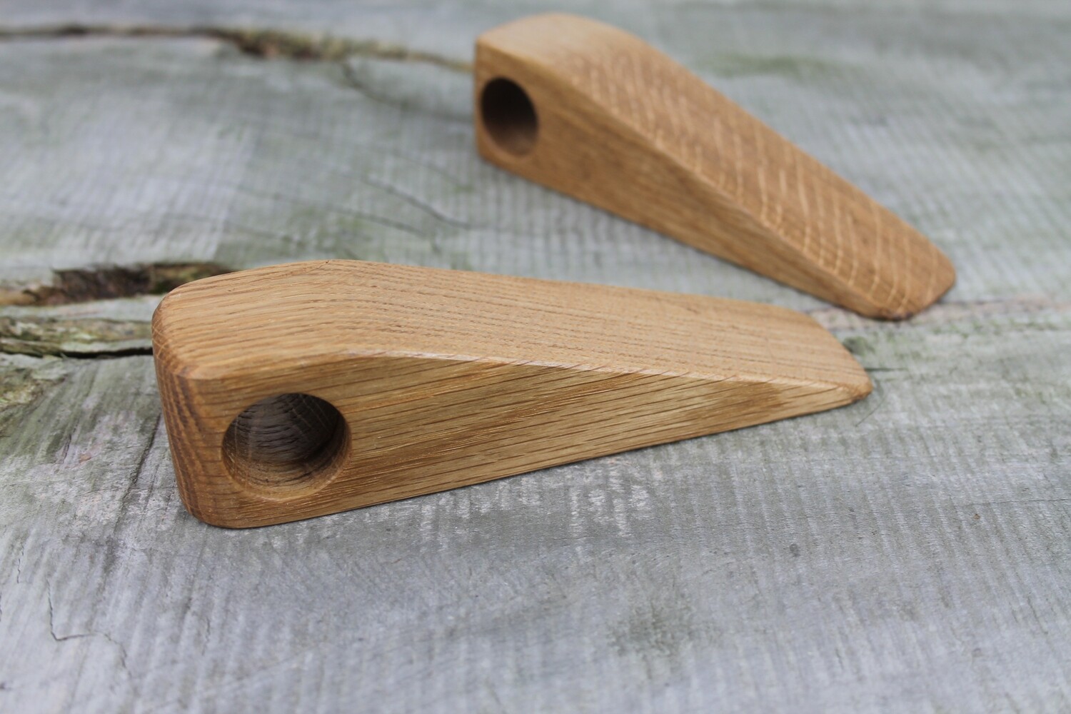 Solid Oak Wooden Doorstop