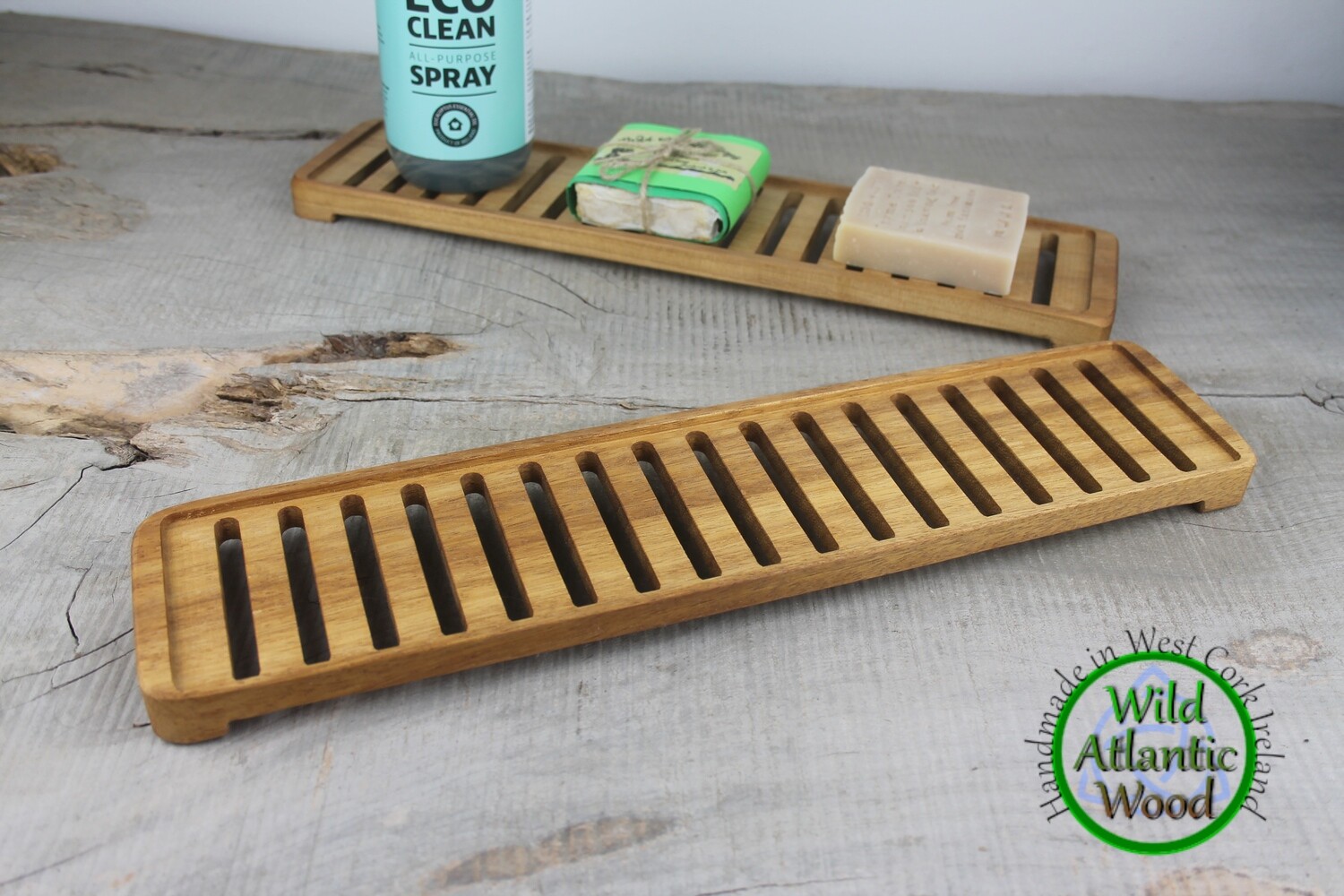 Extra Long Teak Wooden Soap Dish