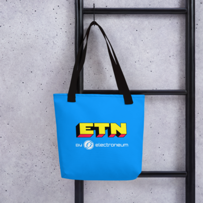 ETN by Electroneum (Yellow Wordmark) Tote bag