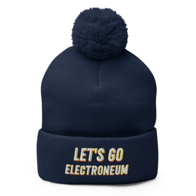 Let's Go Electroneum (Yellow Shading) Pom-Pom Beanie Let's Go Electroneum (Yellow Shading) Pom-Pom Beanie