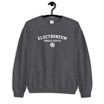 Electroneum College Alt Sweatshirt (Unisex) - White Wordmark