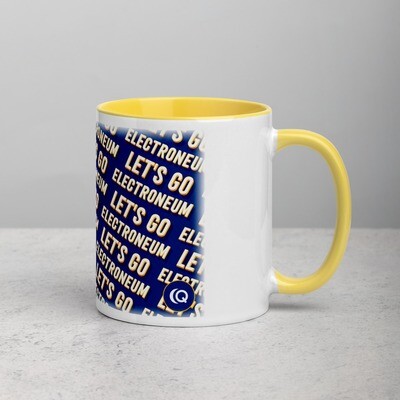 Let's Go Electroneum (Blue) Mug with Color Inside Let's Go Electroneum (Blue) Mug with Color Inside