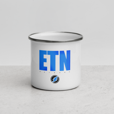 ETN-Network - Fade (Blue) Enamel Mug