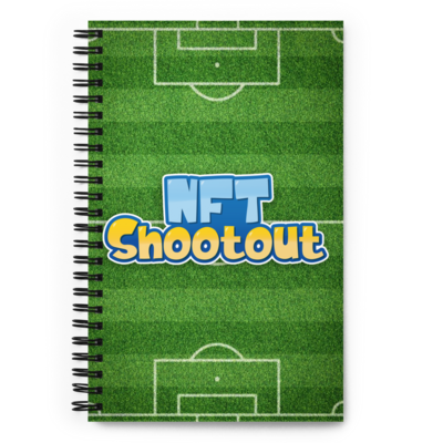 NFT Shootout Spiral notebook