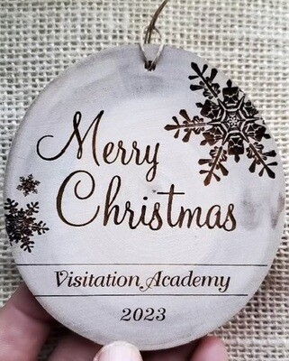 Visitation Academy 2023 Christmas Ornament $15 (pay via Venmo, Check or Cash)