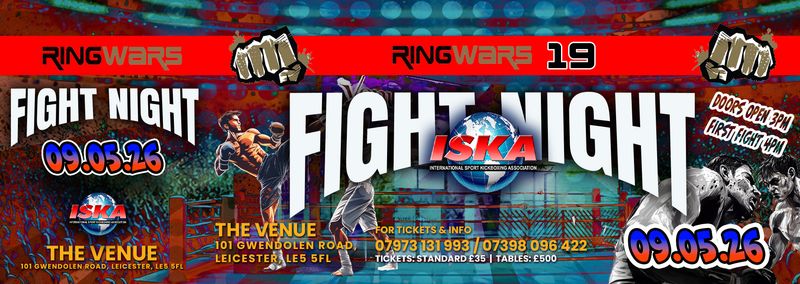 FIGHT NIGHT 9th May  ADULT TICKETS