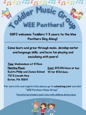 Single Class - Wee Panthers Toddler Music Program