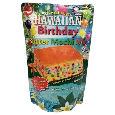 Hawaii's Best Hawaiian Birthday Butter Mochi Mix 16.5 oz