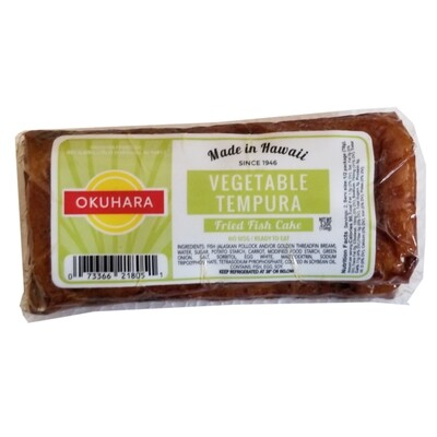 Okuhara Vegetable Tempura Fried Fish Cake 5.5oz