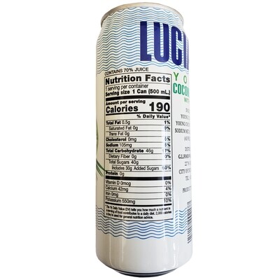 Lucia Young Coconut Juice with Pulp 16.9 oz