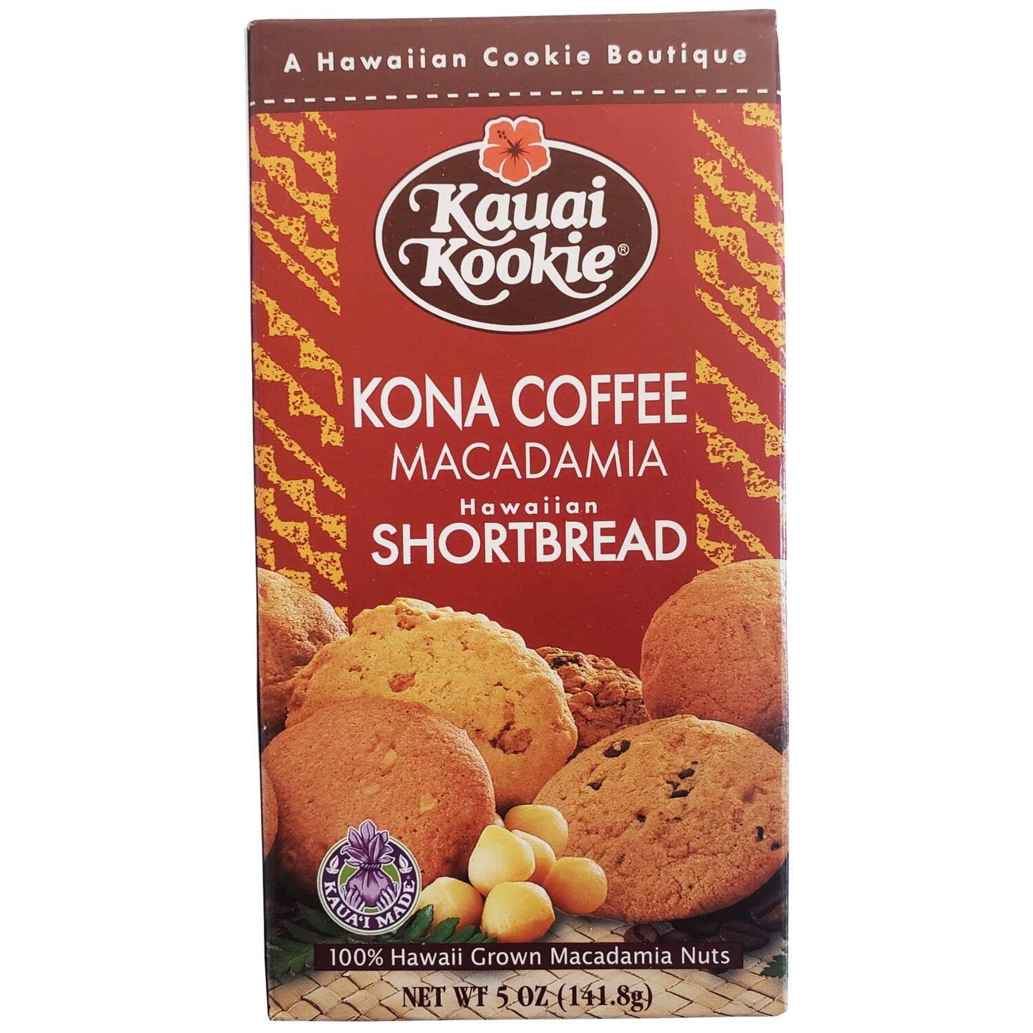 Kauai Kookie Kona Coffee Macadamia Cookies 5 oz