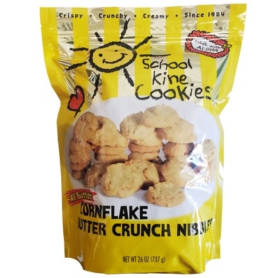 School Kine Cookies Cornflake Butter Crunch Nibbles 26 oz