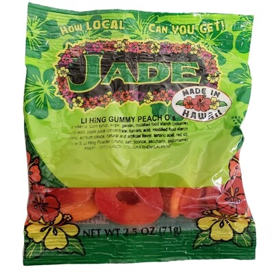 Jade Li Hing Peach O&#39;s 2.5 oz (NOT FOR SALE TO CALIFORNIA)