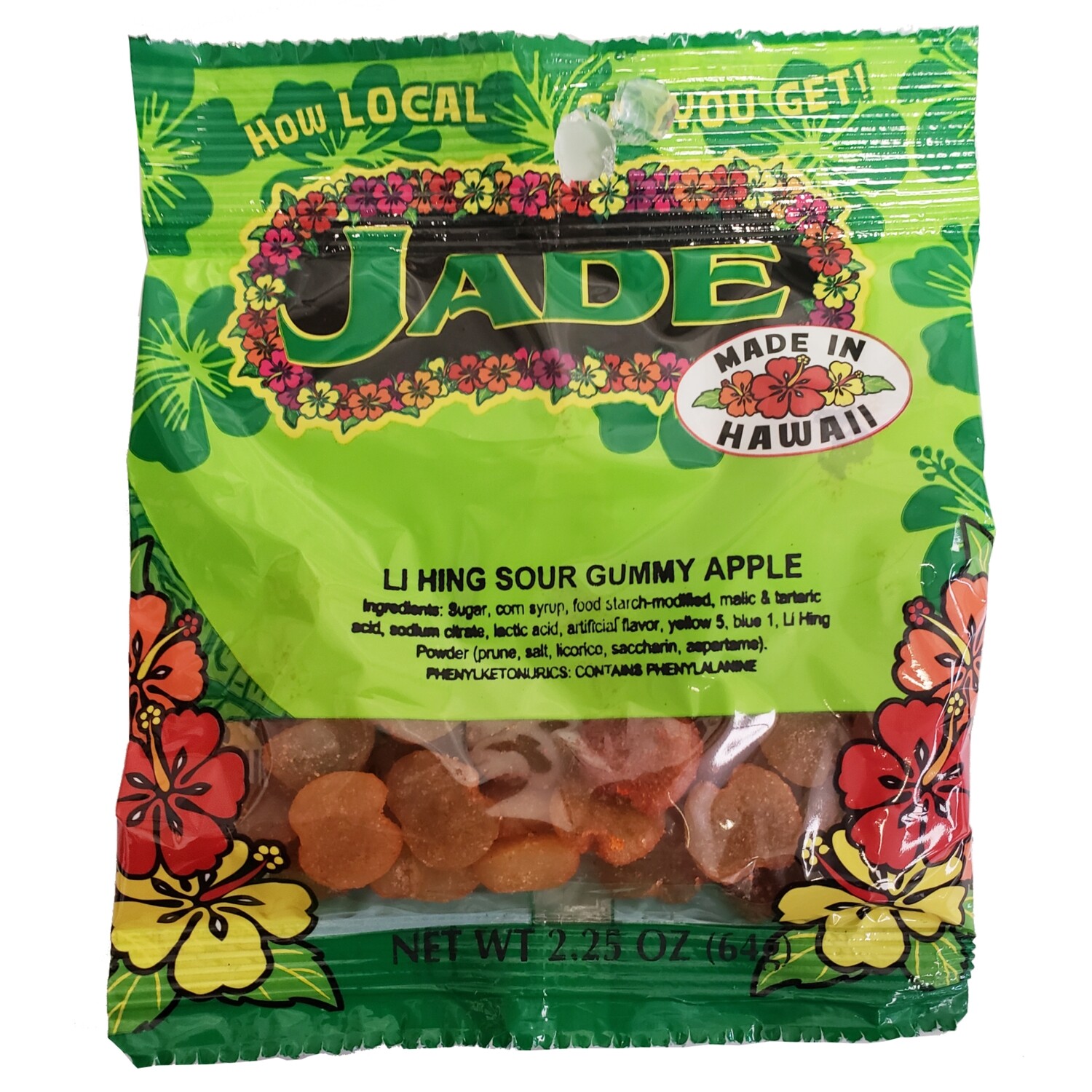 Jade Li Hing Sour Apple 2.25 oz (NOT FOR SALE TO CALIFORNIA) Jade Li Hing Sour Apple 2.25 oz (NOT FOR SALE TO CALIFORNIA)