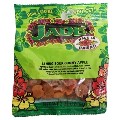Jade Li Hing Sour Apple 2.25 oz (NOT FOR SALE TO CALIFORNIA)