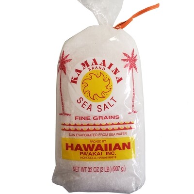 Kamaaina Sea Salt 2 LB (Fine Grains)