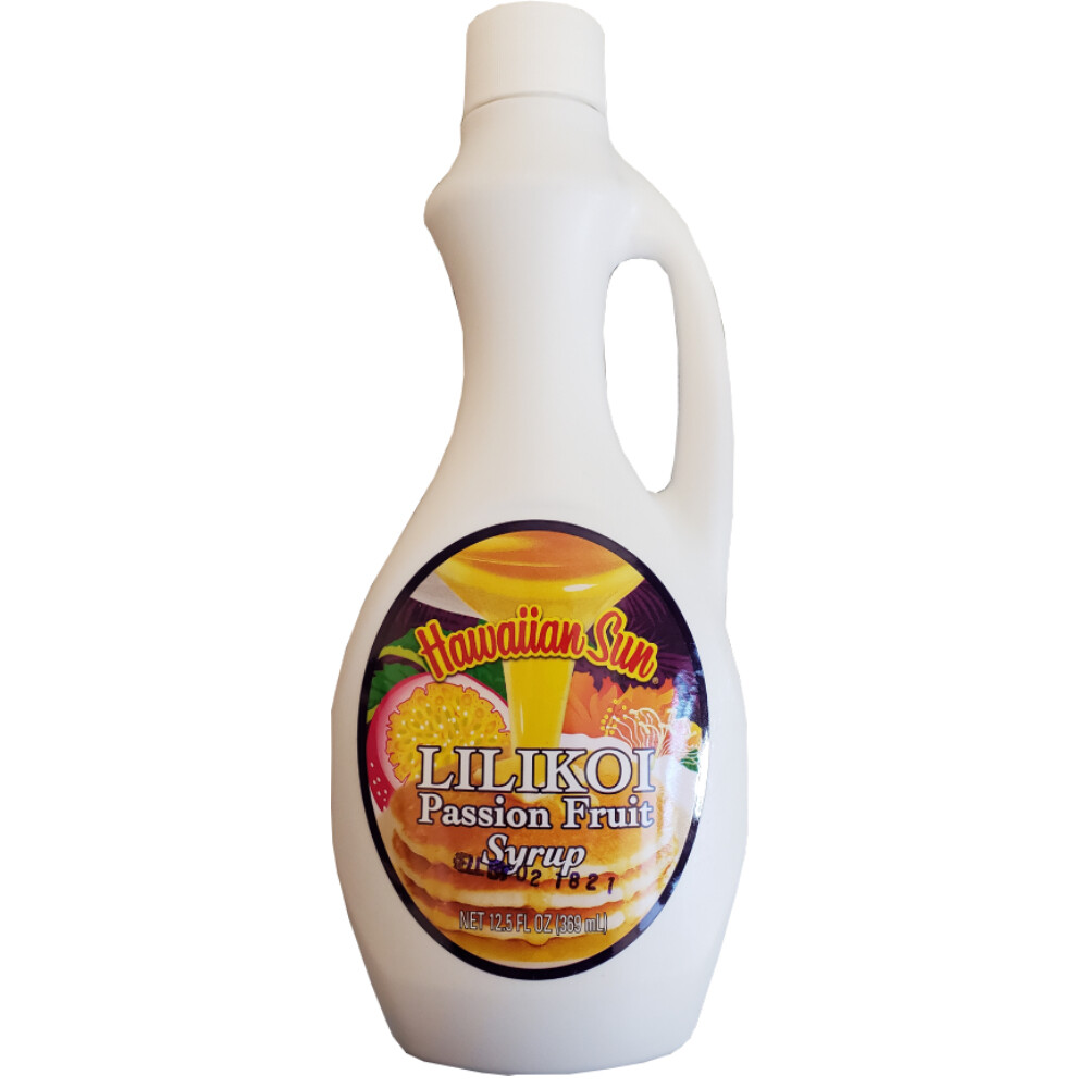 Hawaiian Sun Premium Lilikoi Passion Fruit Syrup 12.5 oz