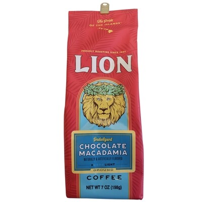 Lion Chocolate Macadamia Ground Coffee 7 oz