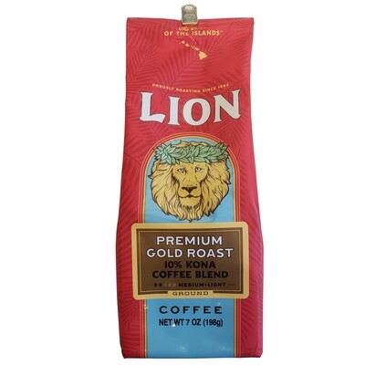 Lion Premium Gold Ground Coffee 7 oz