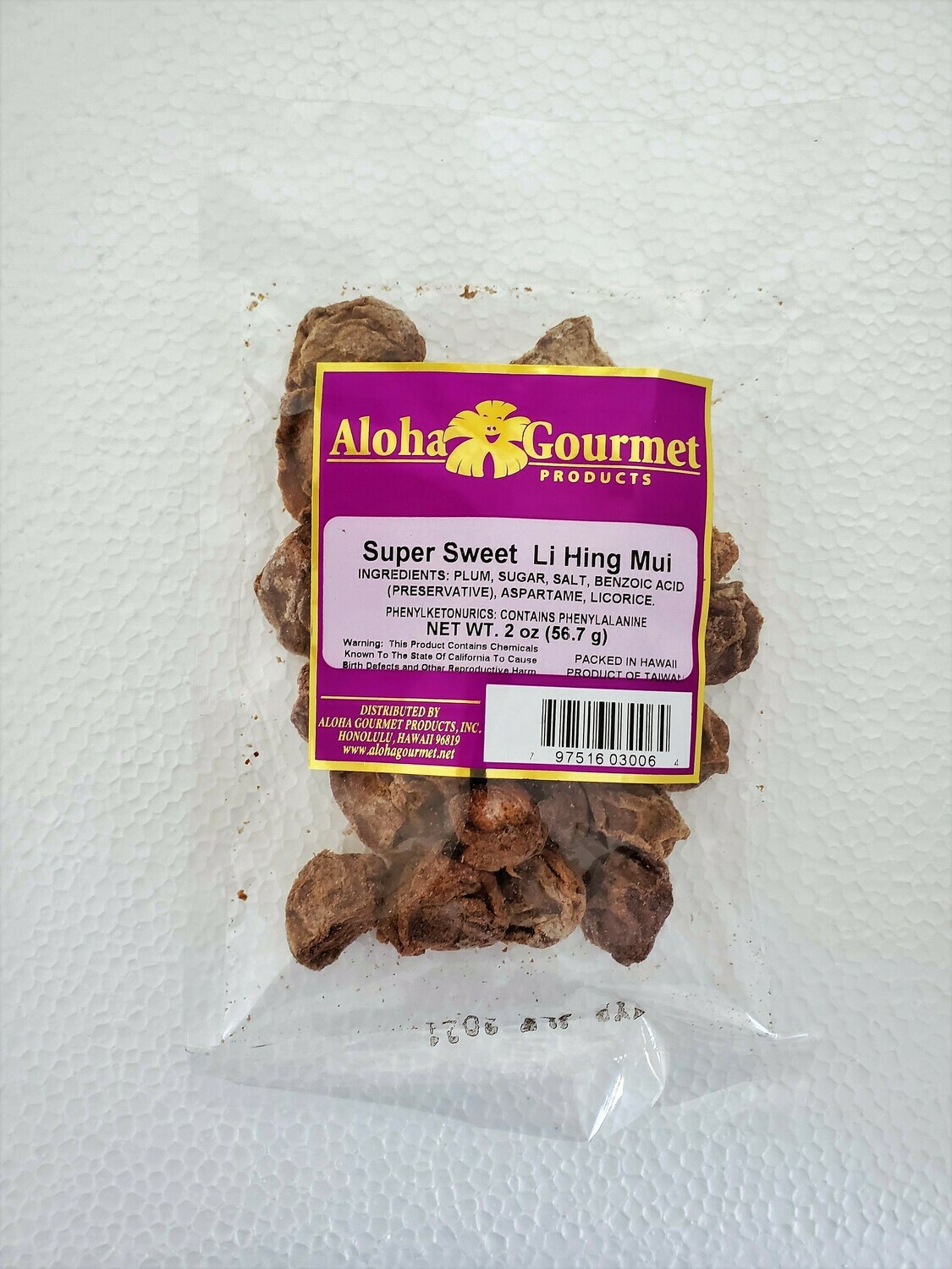 Aloha Gourmet Super Sweet Li Hing Mui Hawaii Snacks