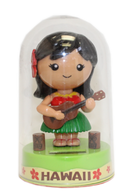 Solar Hula Doll Green Ukulele