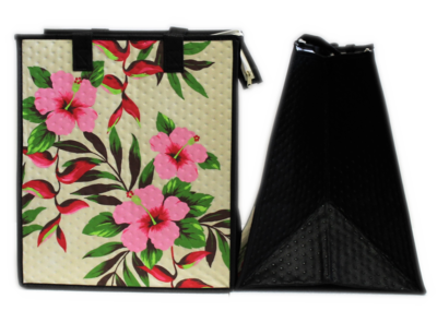 Tropical Paper Garden - Insulated Large Bag - HAPPY HELICONIA CREAM