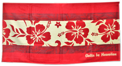 Beach Towel- Hibiscus 30&quot; x 60&quot;