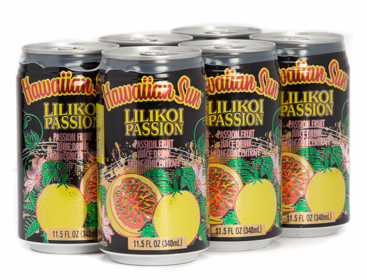 Hawaiian Sun Drink - Lilikoi Passion 11.5 oz (Pack of 6) **Limit 8 - 6/pks total per purchase transaction**