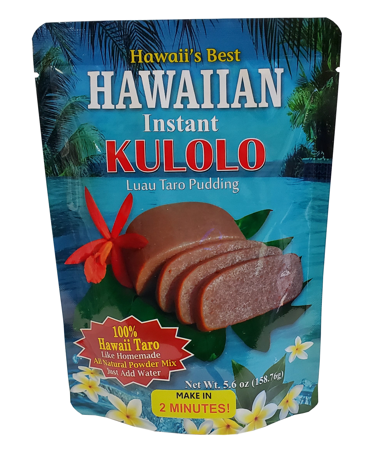 Hawaii's Best Hawaiian Instant Kulolo-Luau Taro Pudding 5.6oz