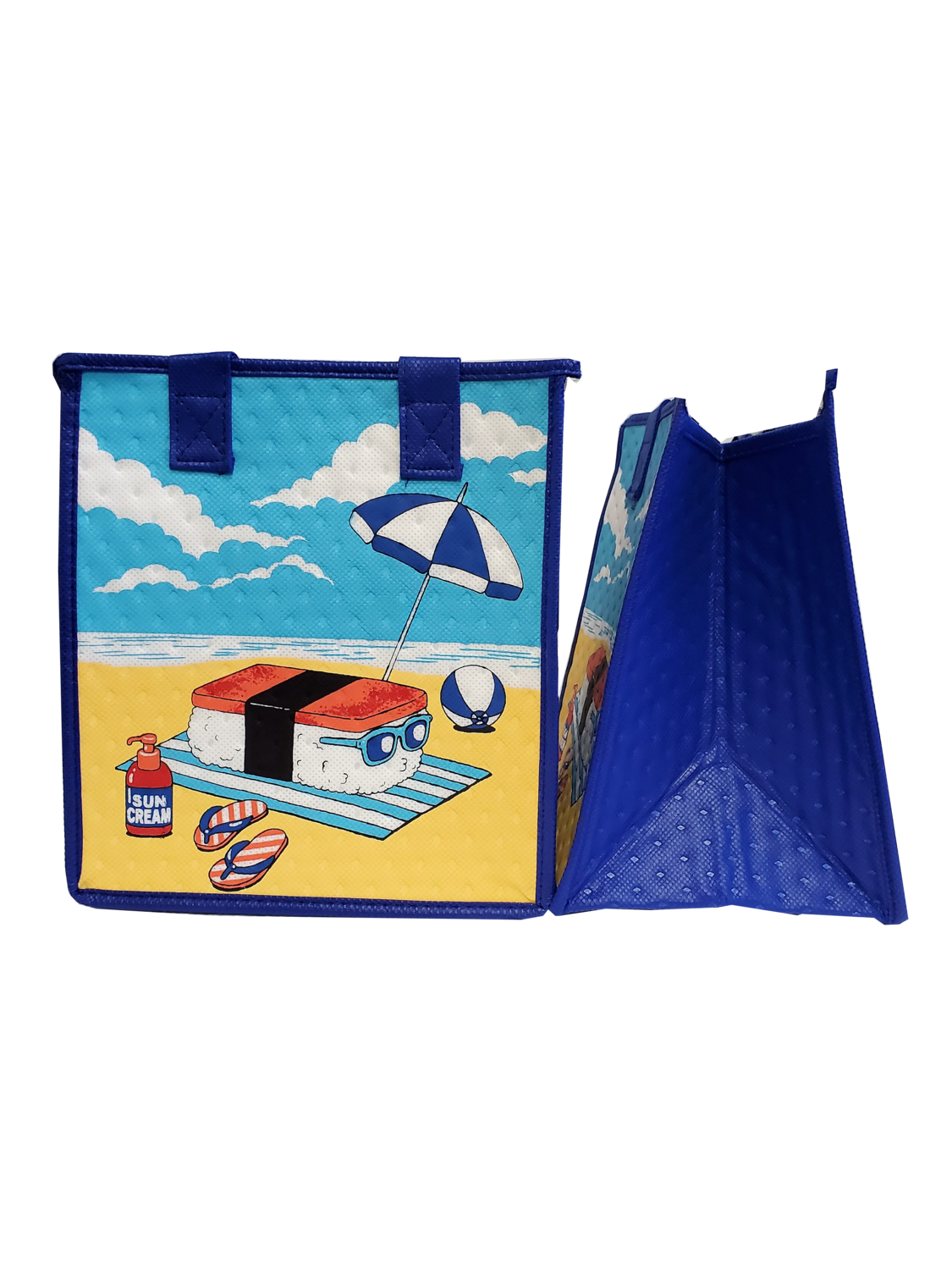 Tropical Paper Garden - Insulated Small Bag - KAWIKA BLUE