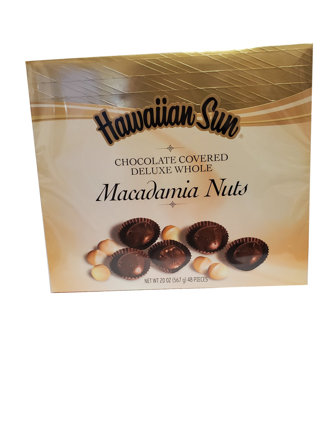 Hawaiian Sun Chocolate Covered Deluxe Whole Macadamia Nuts 20 oz