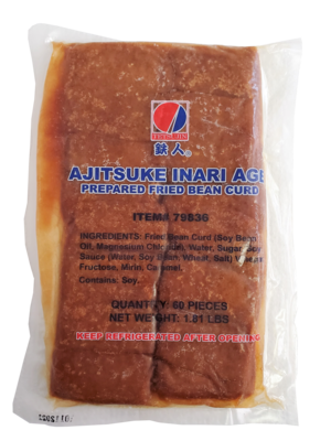 Ajitsuke Inari Seasoned Fried Bean Curd 60 ct 1.81lb