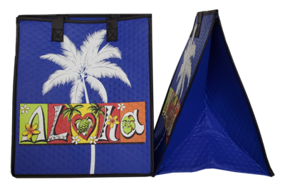 Tropical Paper Garden - Insulated Large Bag - HAPPY ALOHA ROYAL