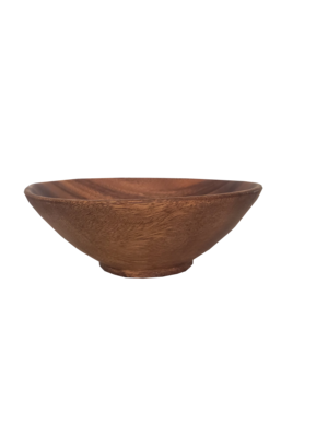 Wooden Round Bowl 3" x 7"