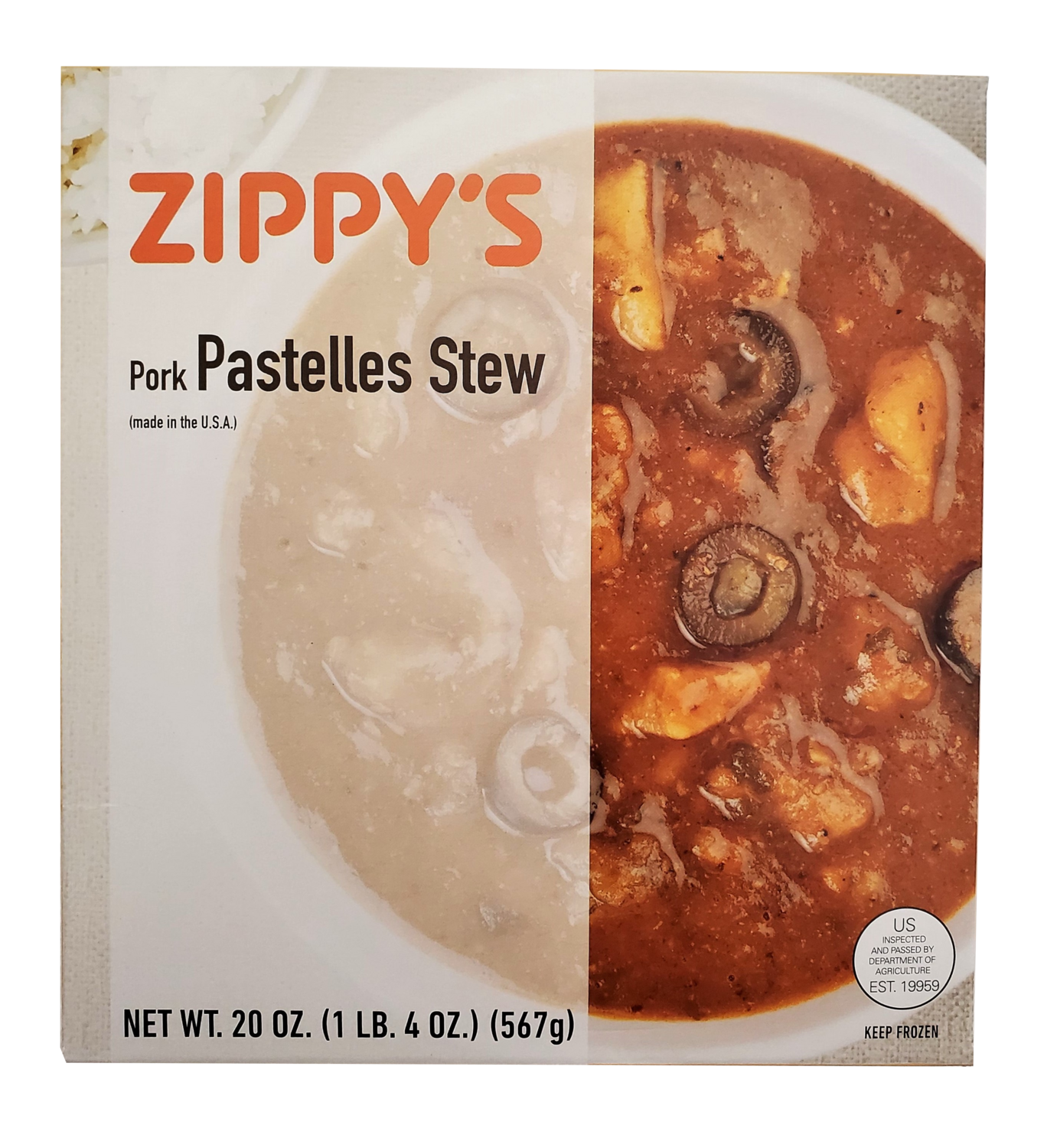 Zippy&#39;s Pork Pastelles Stew 20 oz