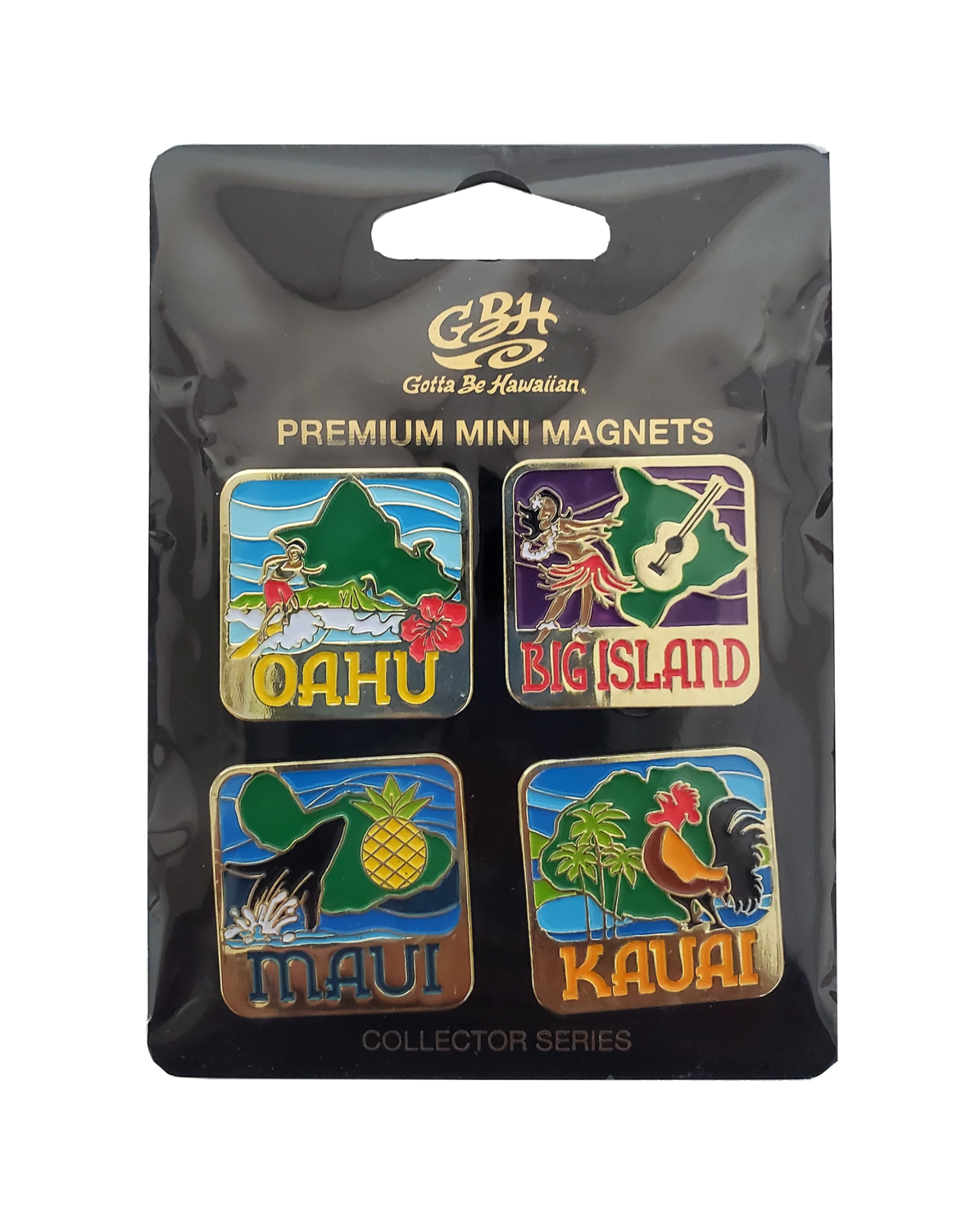Mini Magnet Set - Hawaiian Islands (4 Piece)