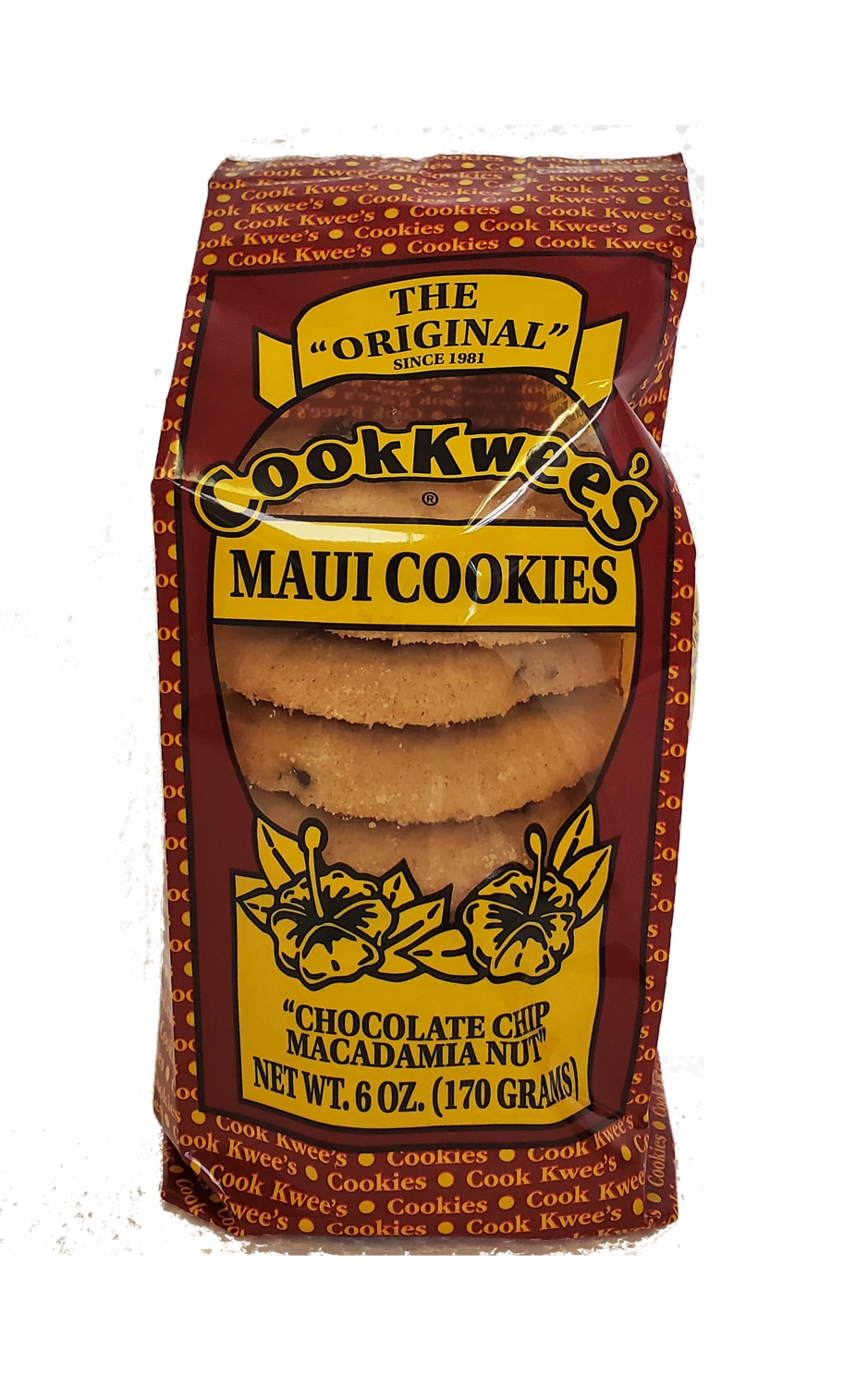 CookKwees Maui Cookies Chocolate Chip Macadamia Nut 6oz.