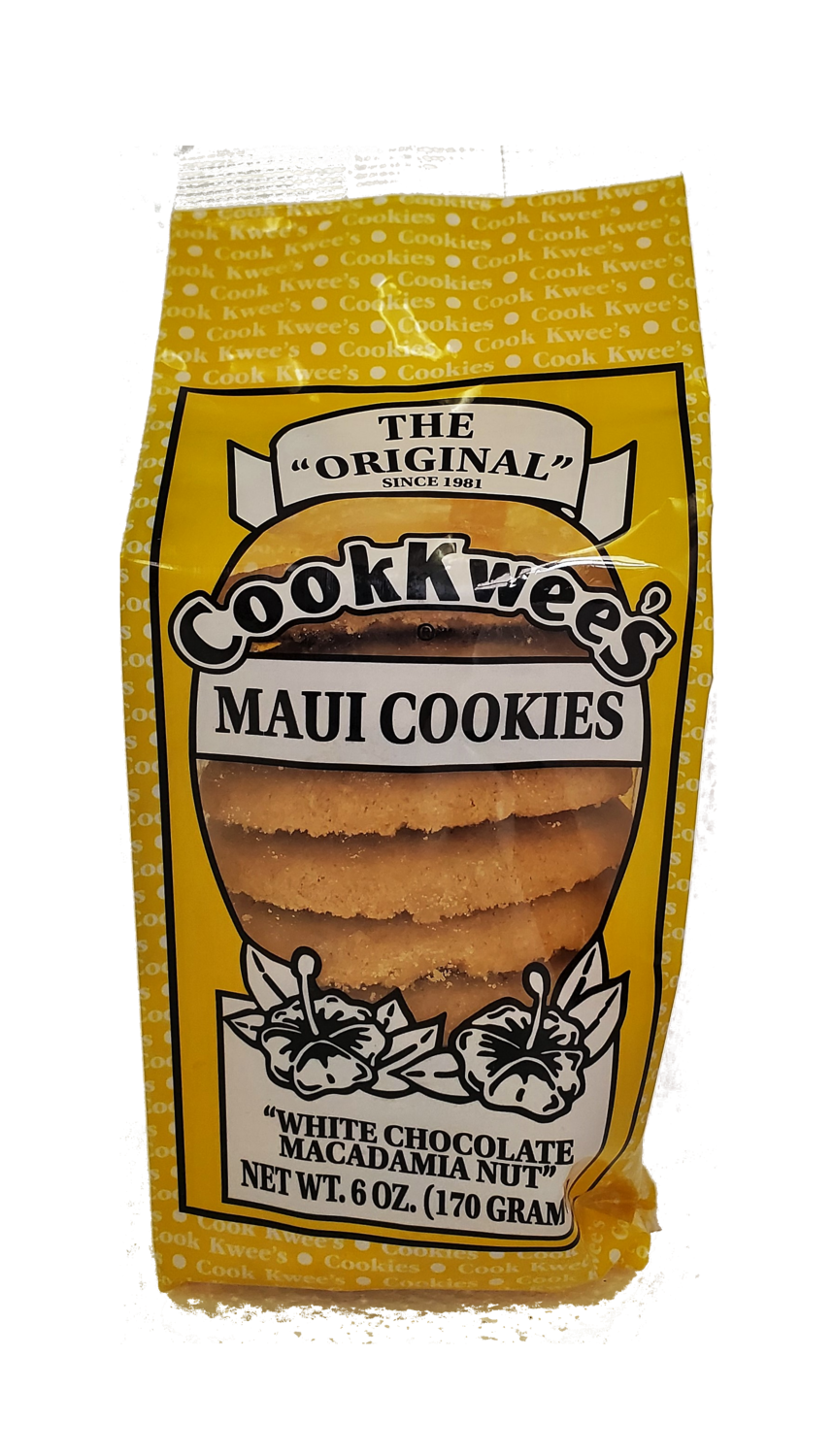 CookKwees Maui Cookies White Chocolate Chip 6oz. CookKwees Maui Cookies White Chocolate Chip 6oz.