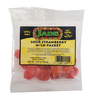 Jade Sour Strawberry w/ Li Hing Packet 2.25 oz (NOT FOR SALE TO CALIFORNIA)