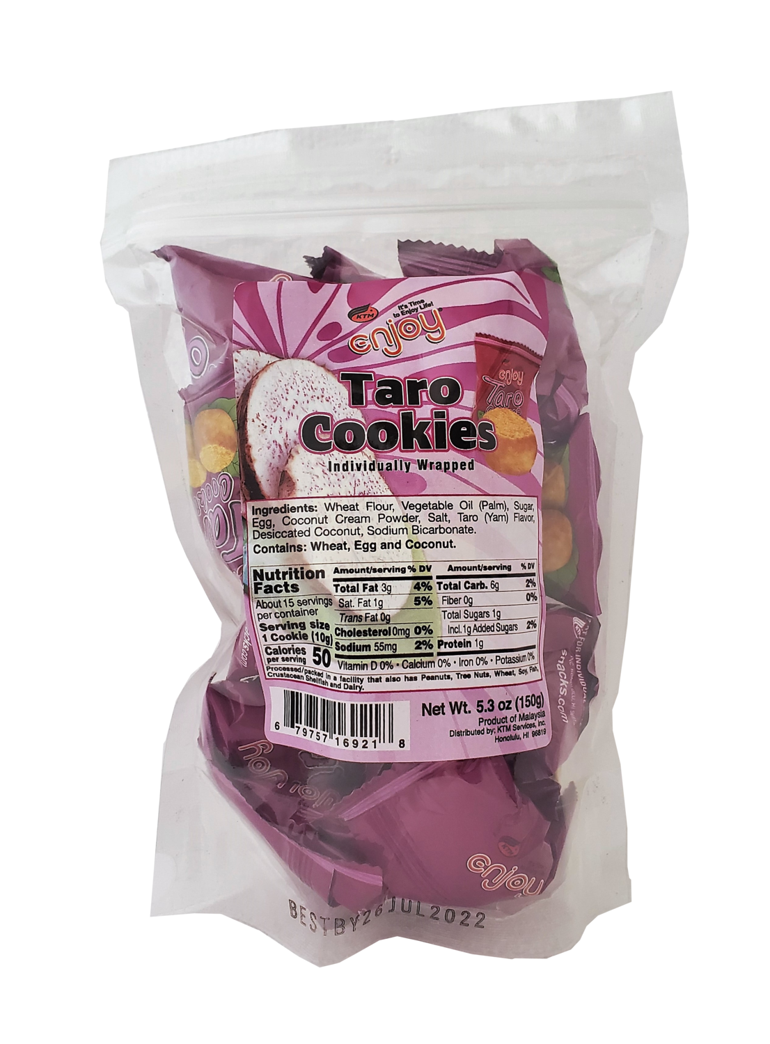 Enjoy Taro Cookies 5.3 oz