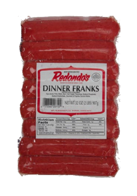 Redondo's Dinner Franks 32 oz