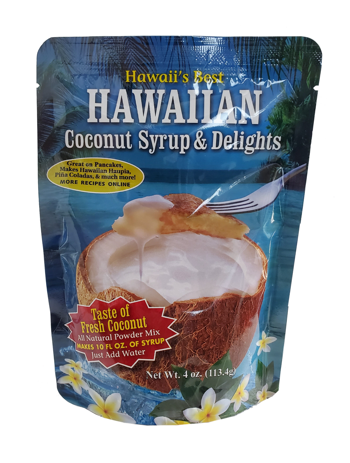 Hawaii&#39;s Best Hawaiian Coconut Syrup &amp; Delights 4oz