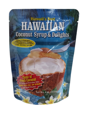 Hawaii&#39;s Best Hawaiian Coconut Syrup &amp; Delights 4oz