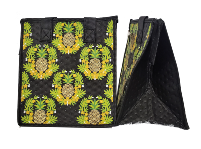 Tropical Paper Garden - Insulated Small Bag - MERCANTILE BLACK