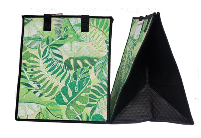 Tropical Paper Garden - Insulated Large Bag - ORGANIC GREEN
