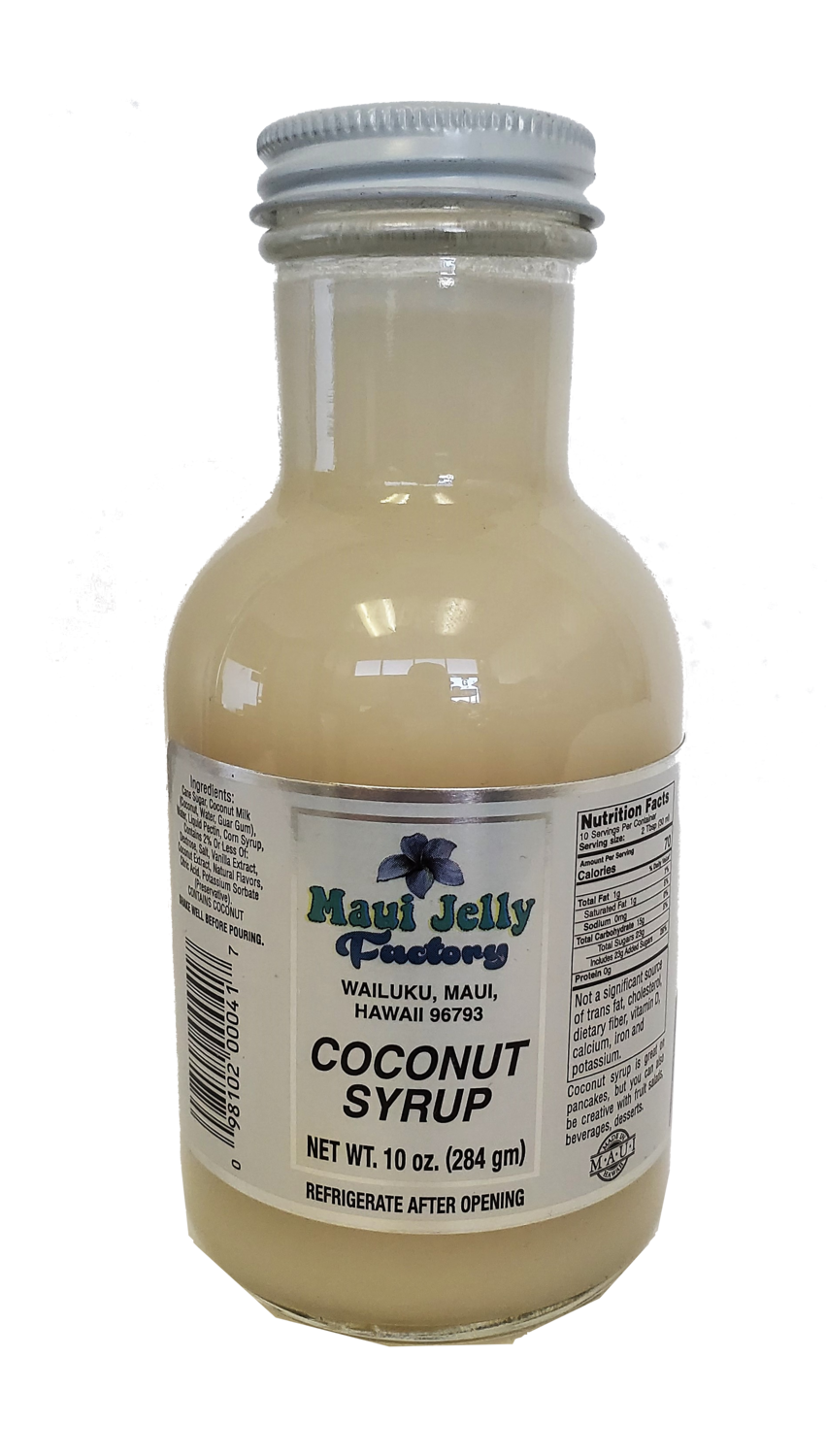 Maui Jelly Factory Coconut Syrup 10oz.